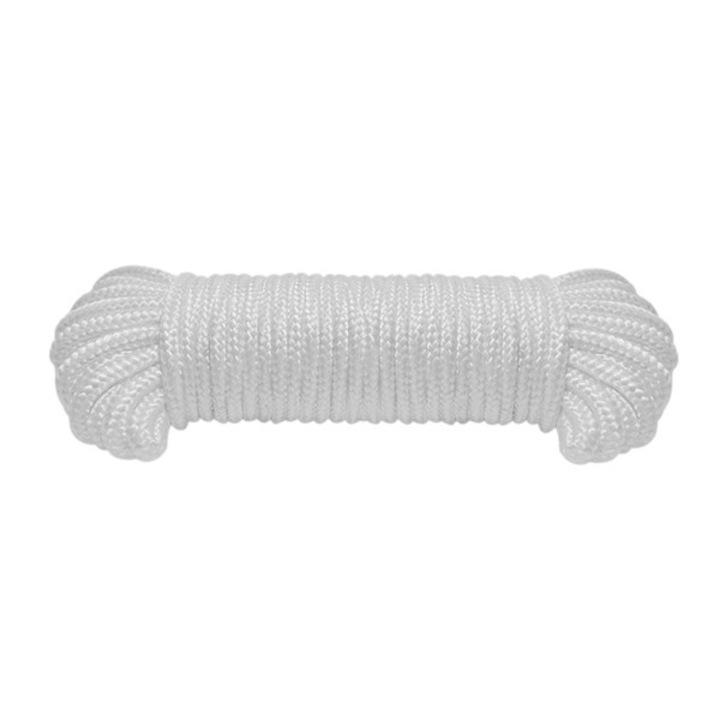 Fonott kötél zsinór 8 mm PP, fehér (10 m) JKH