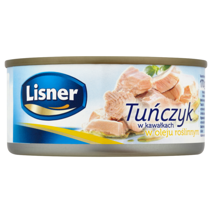 Conserva bucati de ton in ulei vegetal, Lisner, 170 g