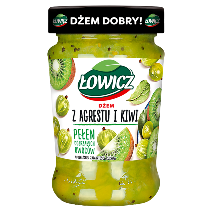 Dulceata de agrise si kiwi, Lowicz, 280 g