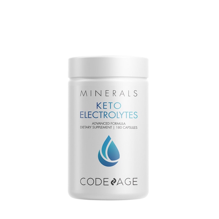 Electroliti pentru Dieta Keto, Codeage Keto Electrolytes, 180 capsule