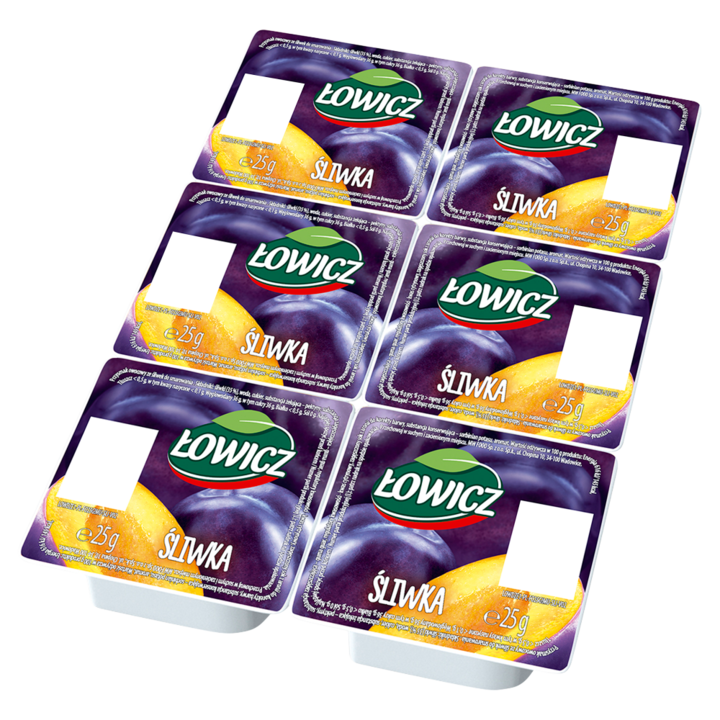 Set 6 recipiente dulceata pruna, Lowicz, 25 g