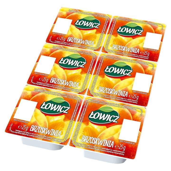 Dulceata de piersici, Lowicz, 6 x 25 g