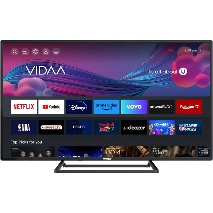 Телевизор Smart LED Vision Touch VTTV A40FHDVS, 101 см, клас E