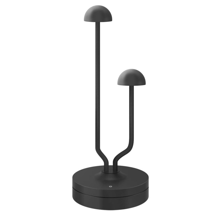Lampa de masa LED wireless, cu acumulator 4000 mAh incorporat, impermeabila IP44, dimabila, buton cu touch, pentru interior si exterior, hotel, restaurant, terasa, gradina, casa