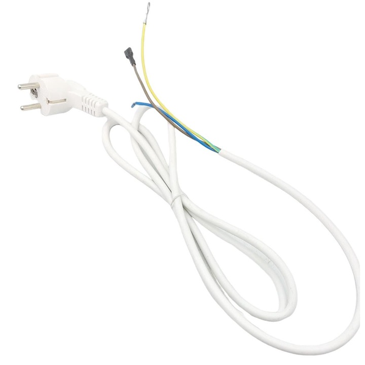 Захранващ кабел за електрически конвектор Descon DA-K2010TS, Dedra, Бял