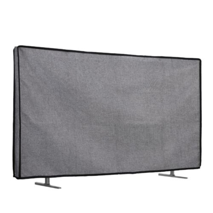 Калъф за телевизор Kwmobile 55", сив, текстилен, 60189.19