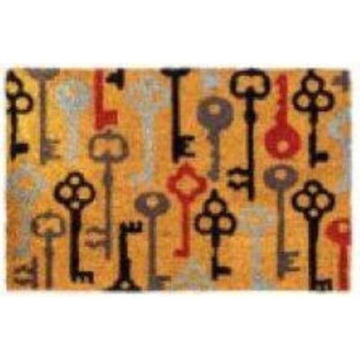 Optim Deko bejárati szőnyeg, 40x60 cm, gumi/kókuszrost, kulcs modell