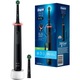 Periuta de dinti electrica, Oral-B Pro 3 300 Black Edition, Cross Action, Negru