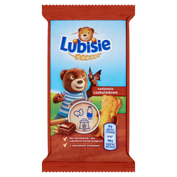Prajitura umpluta cu ciocolata, LUBISIE, 30g