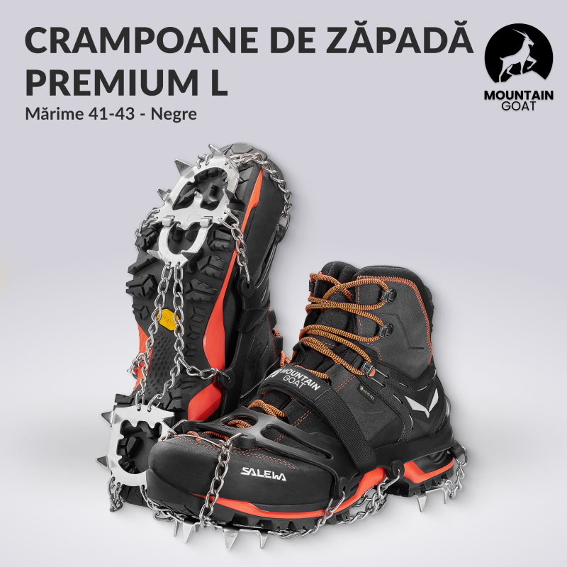 Crampoane de drumetie PRO+, pentru zapada si suprafete alunecoase ...