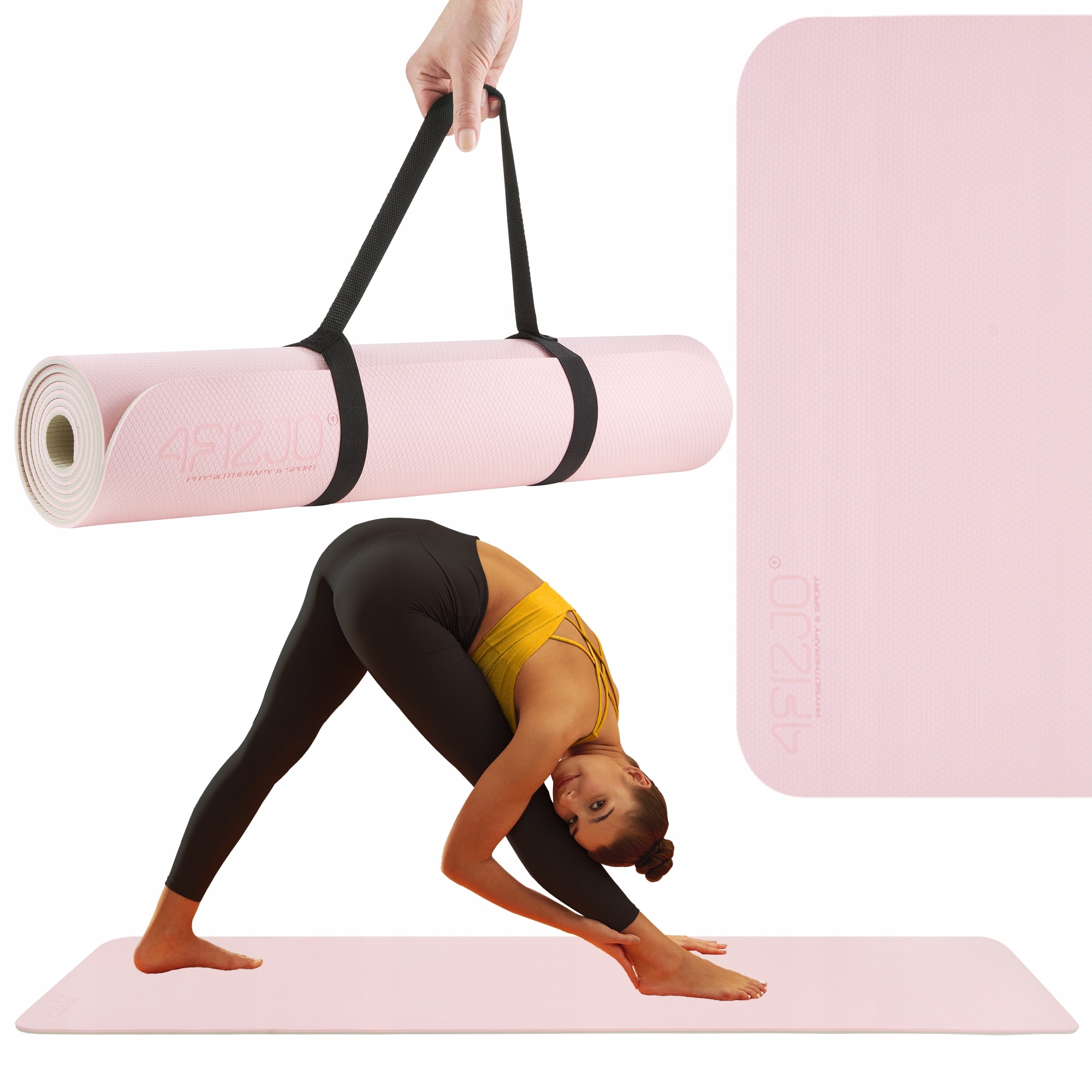 Esterilla De Yoga NBR 180x60 Cm, Gruesa Y Antideslizante, Ideal Para Yoga, Pilates Y Ejercicios En Casa