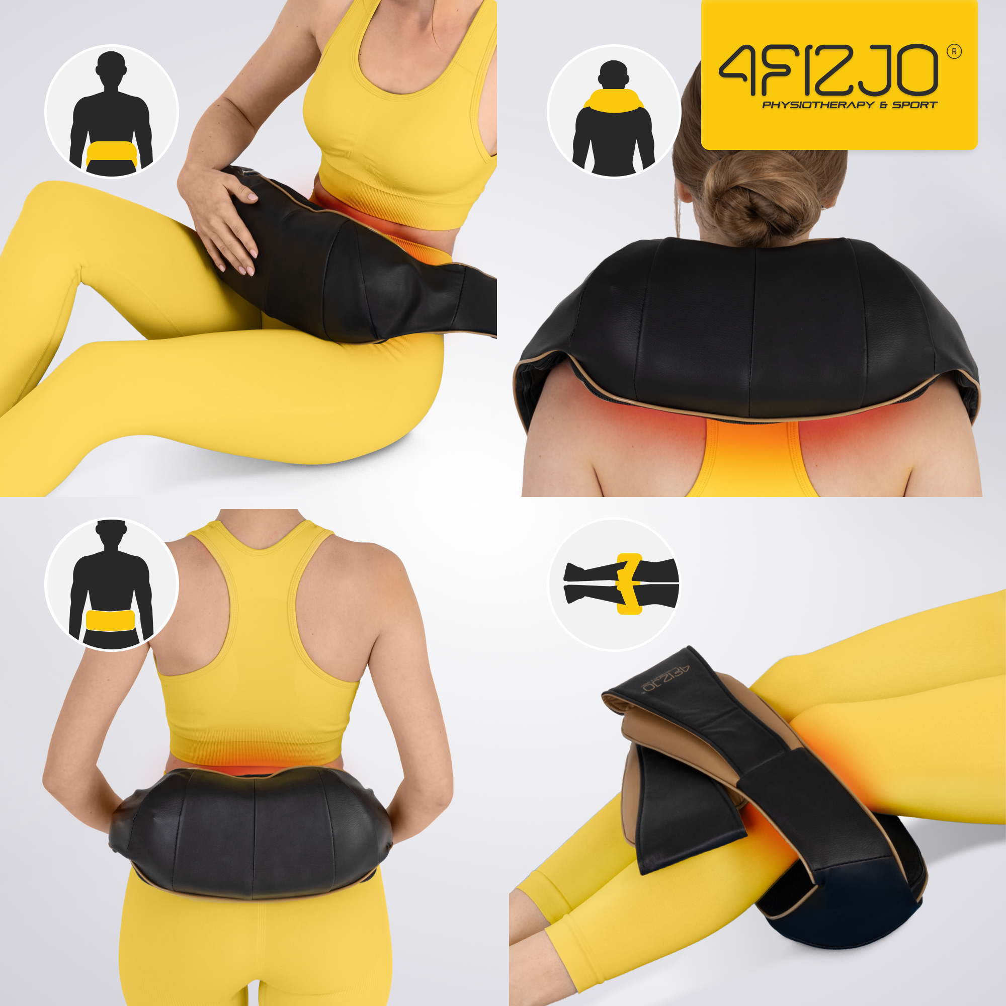 STYLE 【SHIATSU】 Aparat Profesional pentru Masaj Shiatsu 4FIZJO cu 8 Puncte de