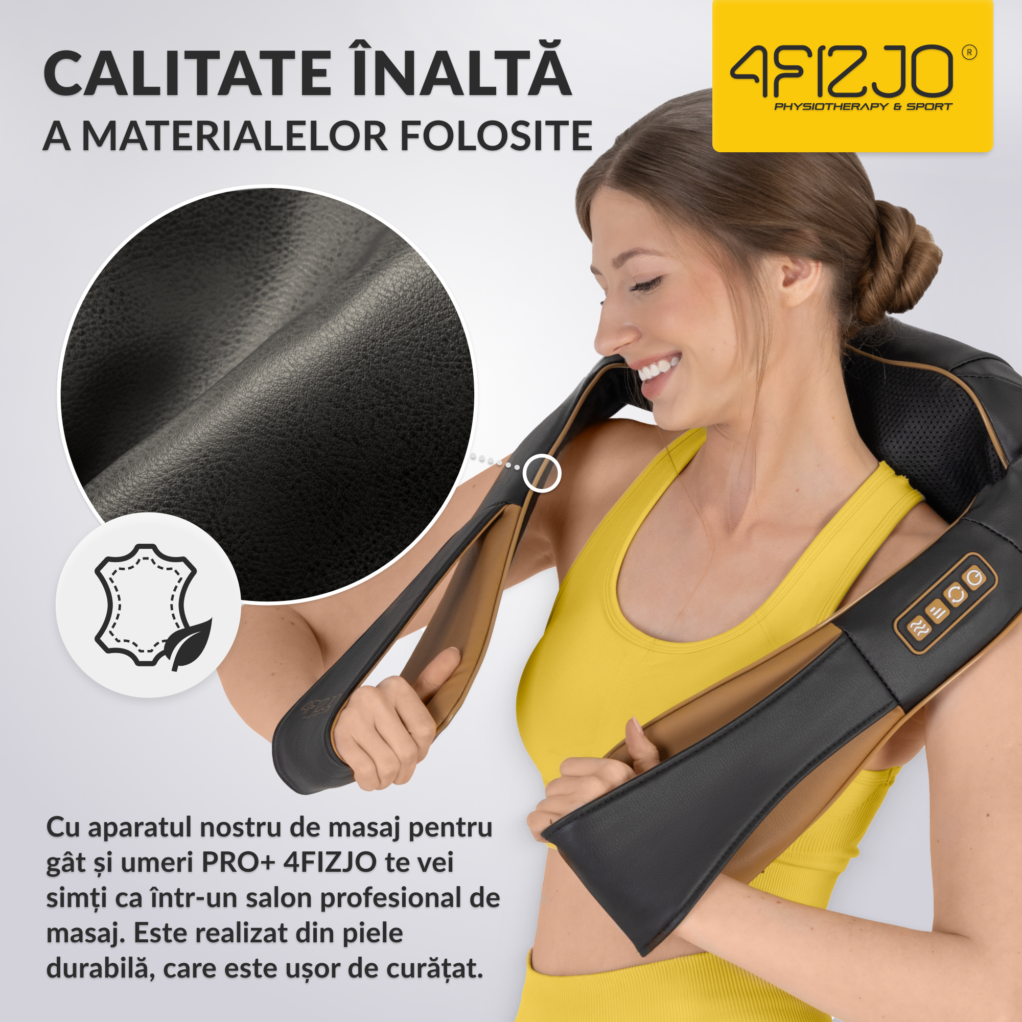 Aparat Profesional pentru Masaj Shiatsu 4FIZJO cu 8 Puncte de