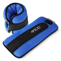 Greutati pentru incheieturi maini/picioare, pentru exercitii de gimnastica, pentru antrenamentul picioarelor si bratelor, pentru intarirea muschilor, 4FIZJO, 2x3 kg, Albastru