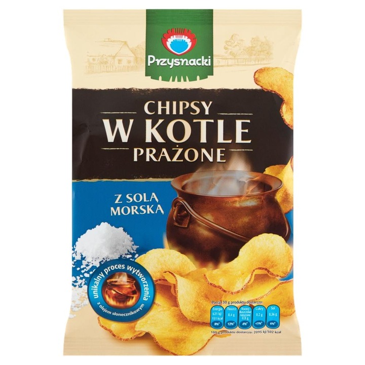 Картофен чипс, Przysnacki, С морска сол, 30гр