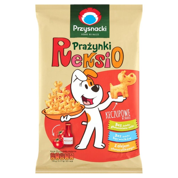 Пуфове, PRZYSNACKI, с вкус на кетчуп, 90 гр