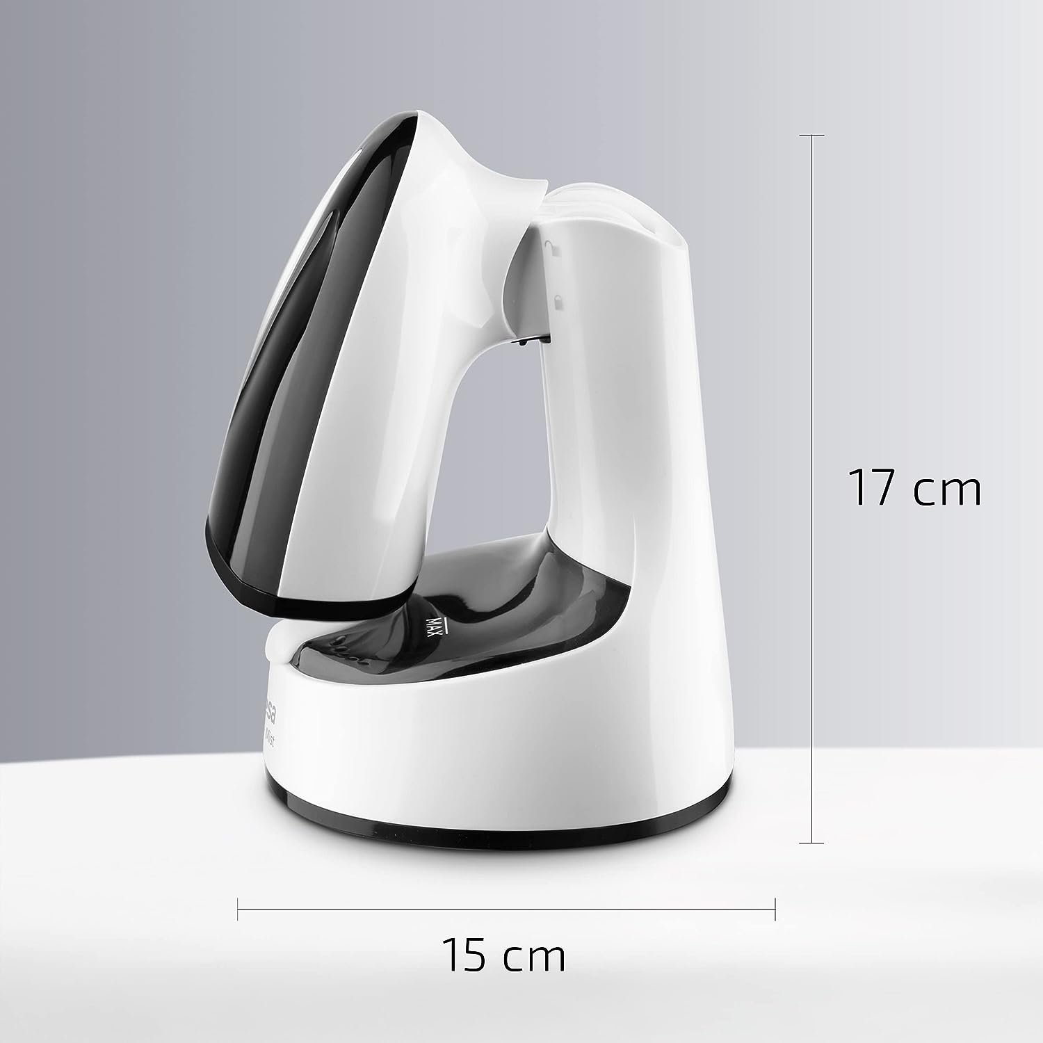 Ufesa Steamer Black Mist – Aparat vertical de calcat pliabil, fier de calcat vertical pentru calatorii, 1470 W, rezervor de 150 ml, parfumeaza si dezinfecteaza, perie cu abur pentru tesaturi groase, gata de utilizare in doar 25 de secunde