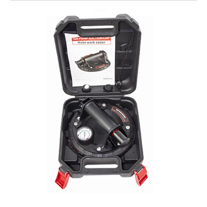 Ventuza cu pompa de vid si manometru, profesionala, BADU, cu maner pentru ridicarea materialelor grele