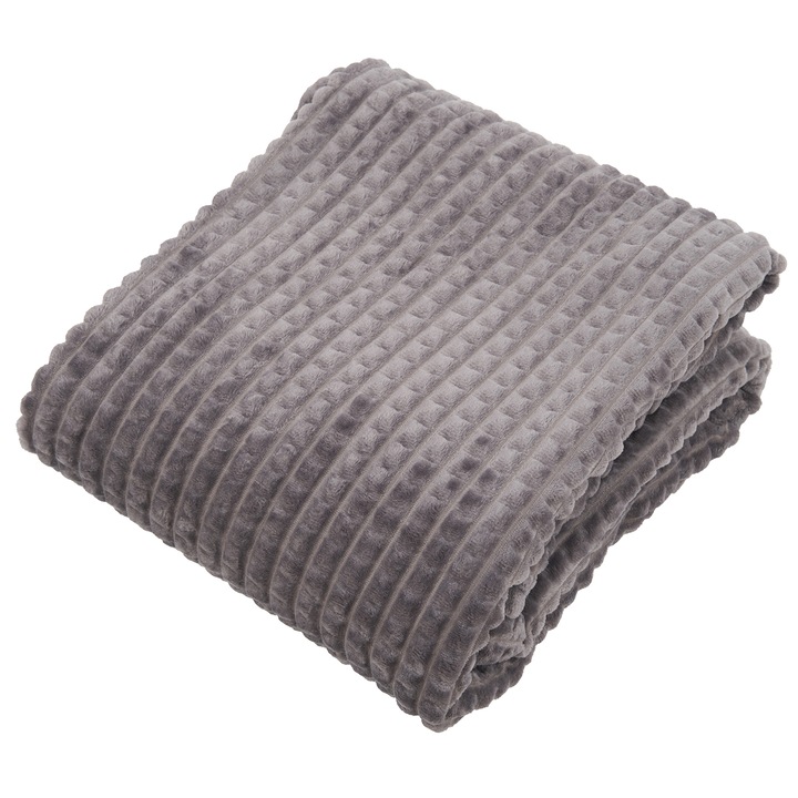 Одеяло Softy Heinner Home, 150x200 см, 100% полиестер, Сив