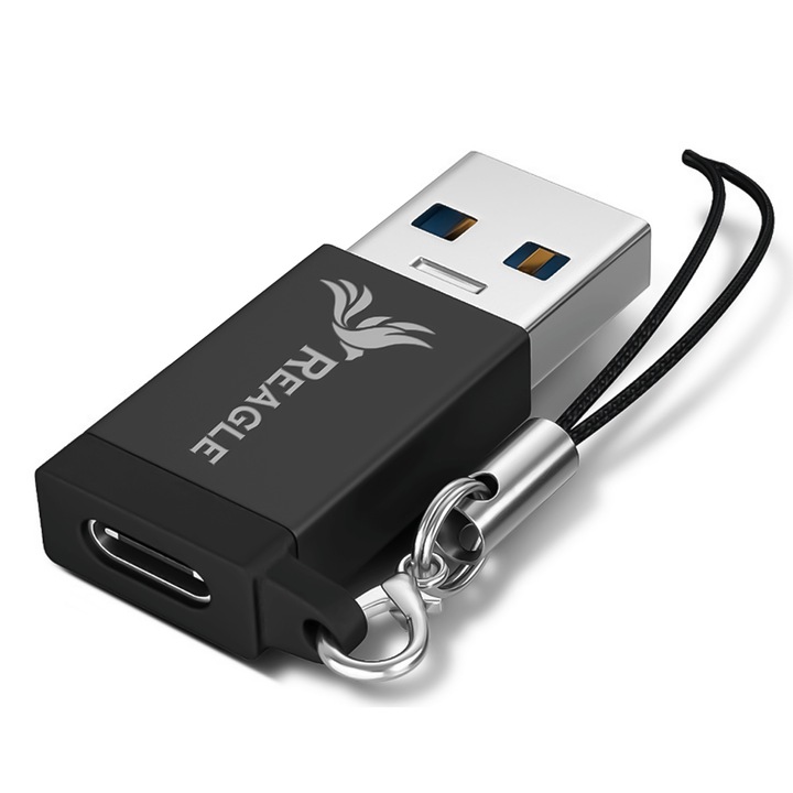 OTG адаптер USB към USB Type-C Reagle USB-A, USB C 3.2 100W