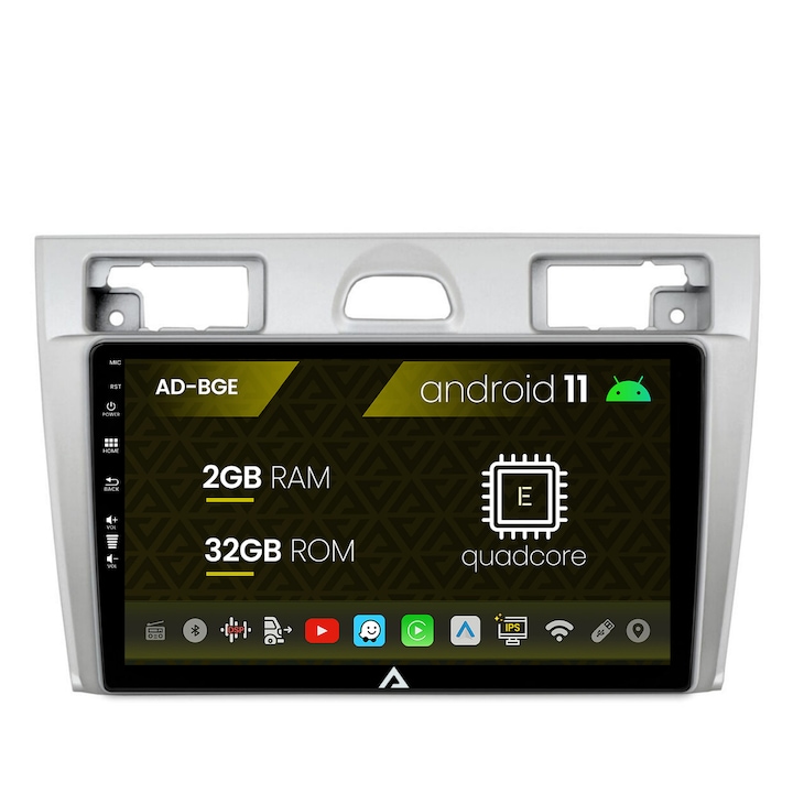 Navigációs autodrop Ford Fiesta (2002-2008), Android 11, E-Quadcore, 2GB RAM, 32GB ROM, 9 hüvelyk - AD-BGE9002, AD-BGRKIT143