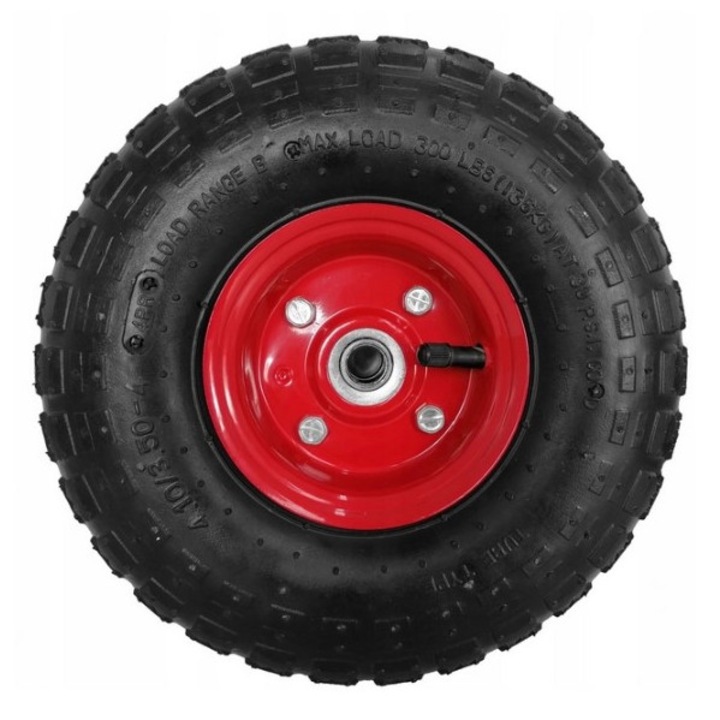 Roata pentru roaba, carucior 260 x 79, ax 16 mm, janta 123mm, Verke