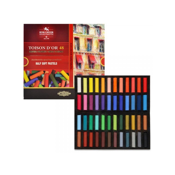 ICO 9332510 ICO: KOH-I-NOOR 8546 Toison 48db-os mini félpuha pasztellkréta szett