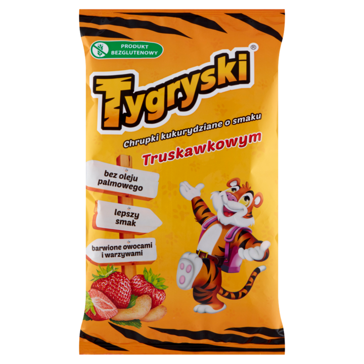 Chips de porumb cu aroma de capsuni 70 g