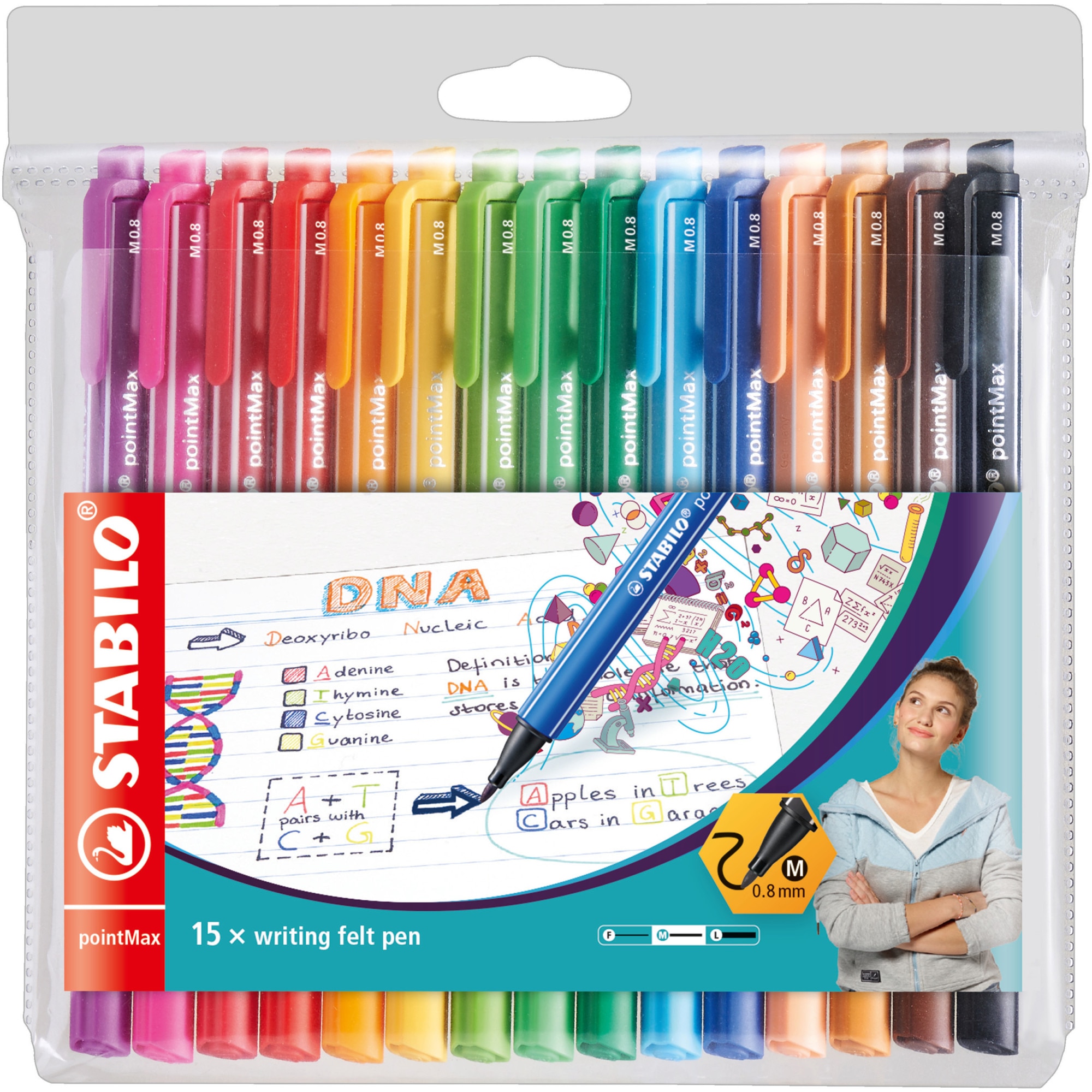 Fineliner Stabilo Pointmax Mm Culori Set Etui Plastic Emag Ro