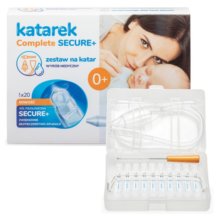 Aspirator nazal si solutie salina fiziologica, Katarek, 20 fiole