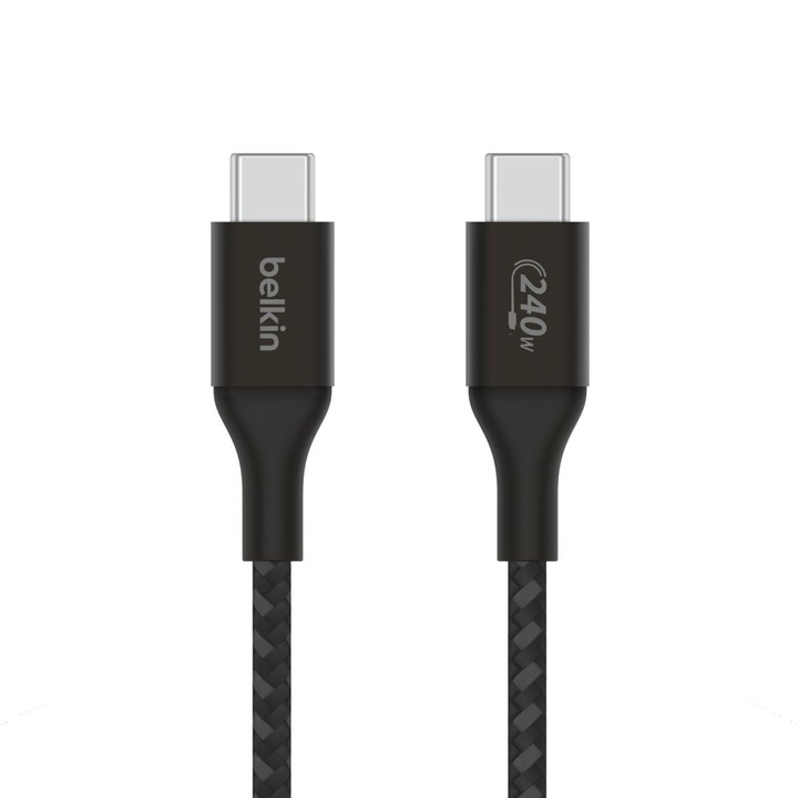 Belkin BoostCharge USB-C to USB-C 240W 1m Kábel, Fekete