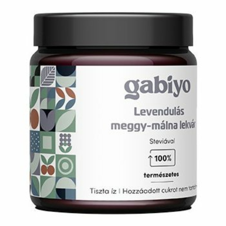 Gabiyo levendulás meggy-málna lekvár 200g