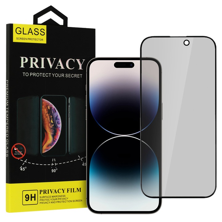 Защитно фолио от PRIVACY Glass, съвместимо с iPhone 15