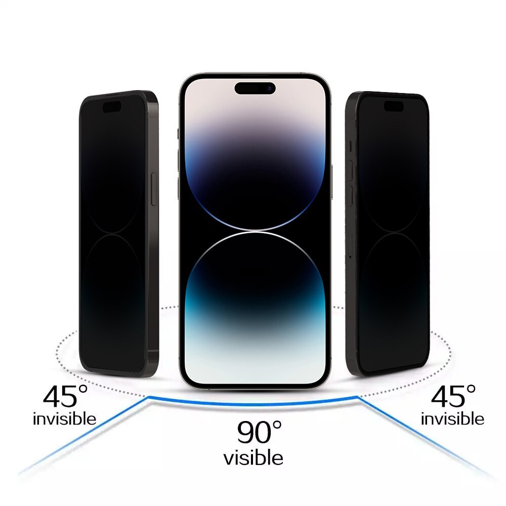 Folie de Protectie din Sticla PRIVACY, compatibila cu iPhone 15