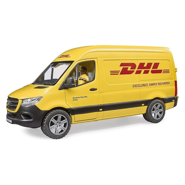 Микробус Bruder - DHL Mercedes-Benz Sprinter, С фигурка