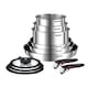 Set de 11 piese Ingenio Emotion L897SB74, inox, Invelis antiaderent, Indicator de temperatura Thermo-Signal, inductie, argintiu