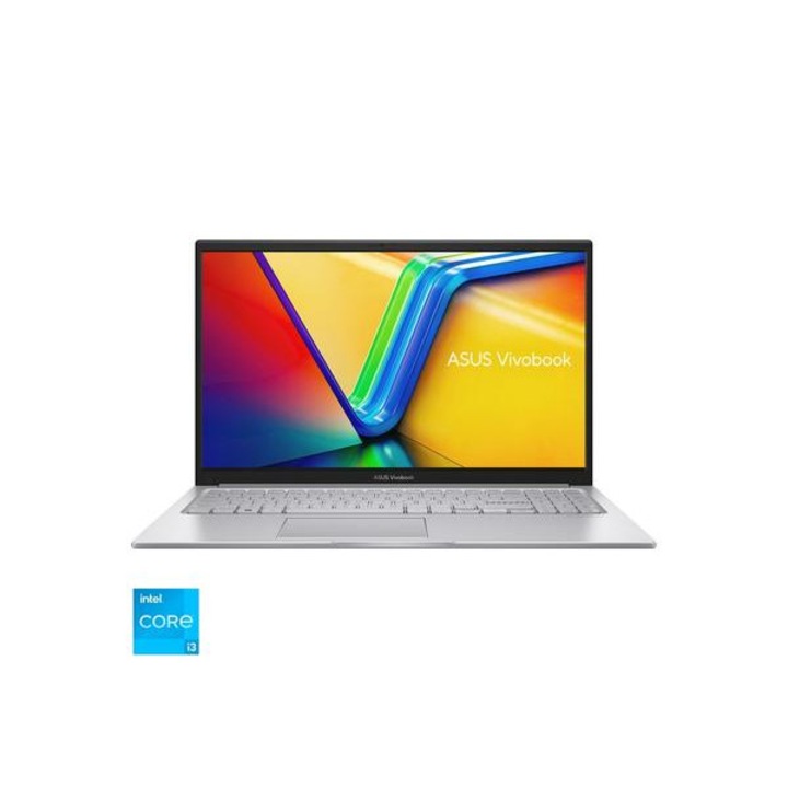 Laptop ASUS 15.6'' Vivobook 15 X1504ZA, FHD, Procesor Intel® Core™ i3-1215U (10M Cache, up to 4.40 GHz, with IPU), 8GB DDR4, 256GB SSD, GMA UHD, No OS, Cool Silver