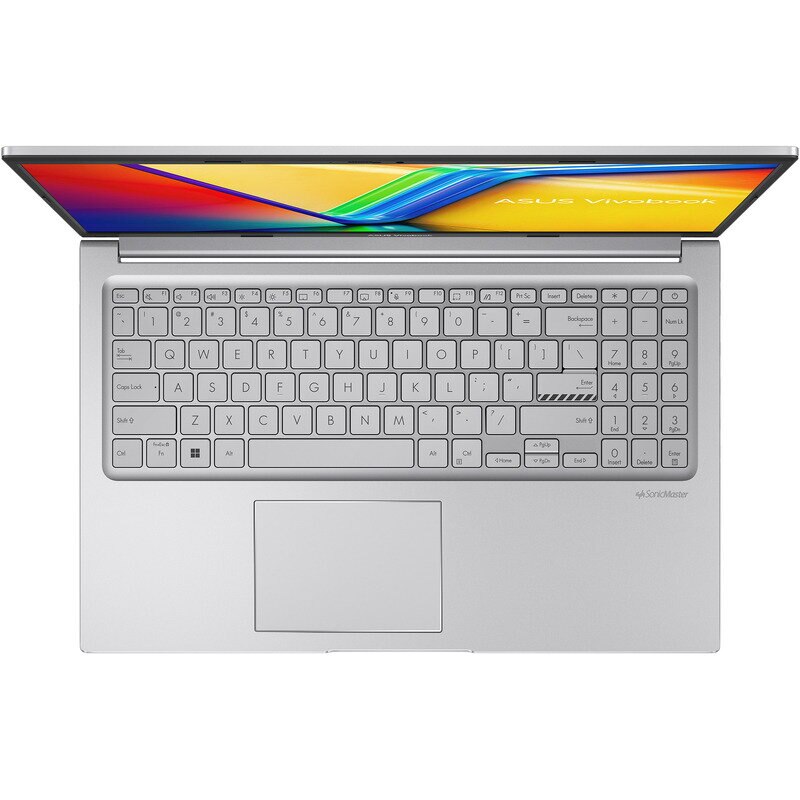 15.6" Vivobook 15 X1504ZA, FHD, Procesor Intel Core i3-1215U (10M Cache, up to 4.40 GHz, with IPU), 8GB DDR4, 256GB SSD, GMA UHD, No OS, Cool Silver