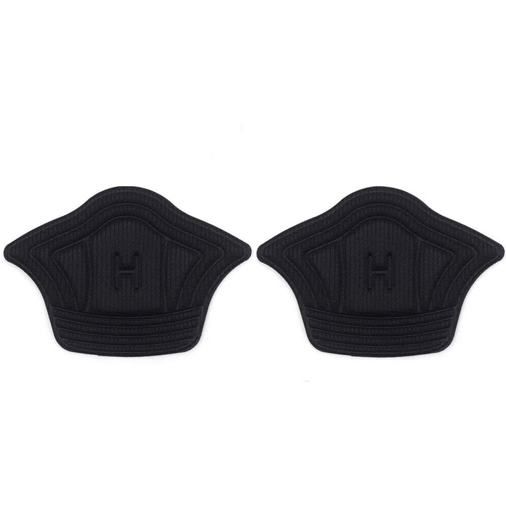 Set 2 bucati protectie calcai pentru pantofi, adidasi, branturi pantofi, General Store, marime universala, negru