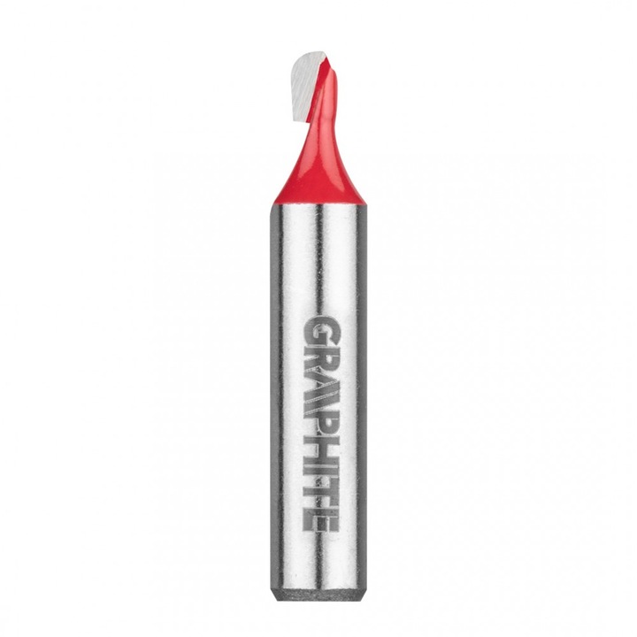 Freza pentru caneluri tip U Graphite, 3.97 x 6 mm, tija 8 mm, argintiu