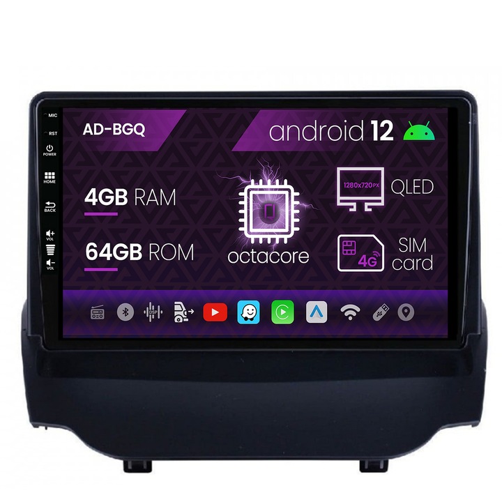 Navigációs autodrop Ford EcoSport (2013-2016) Android 12, Q-octacore, 4GB RAM, 64GB ROM, 9 hüvelyk - AD-BGQ9004, BGRKIT118