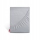 Cearsaf de pat cu elastic groasa saltea 160x200 cm gri, Softimi, inaltime maxima 30 cm, 100% bumbac jerseu, 140g/m2, gros, cearceaf