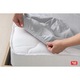 Cearsaf de pat cu elastic groasa saltea 160x200 cm gri, Softimi, inaltime maxima 30 cm, 100% bumbac jerseu, 140g/m2, gros, cearceaf