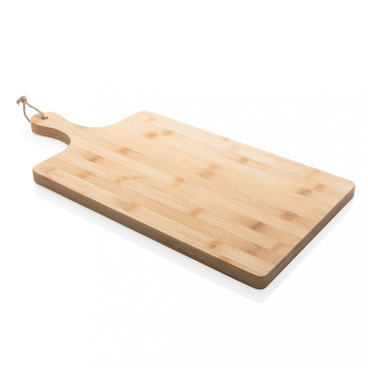 Platou de bucatarie, Everestus, 2707443, Bambus, 49x24x1.5 cm, Maro, saculet inclus