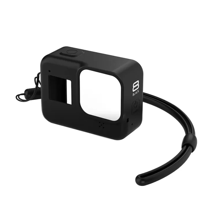 Силиконов предпазен калъф за GoPro Hero 8 Hero 8 Black, с кабел