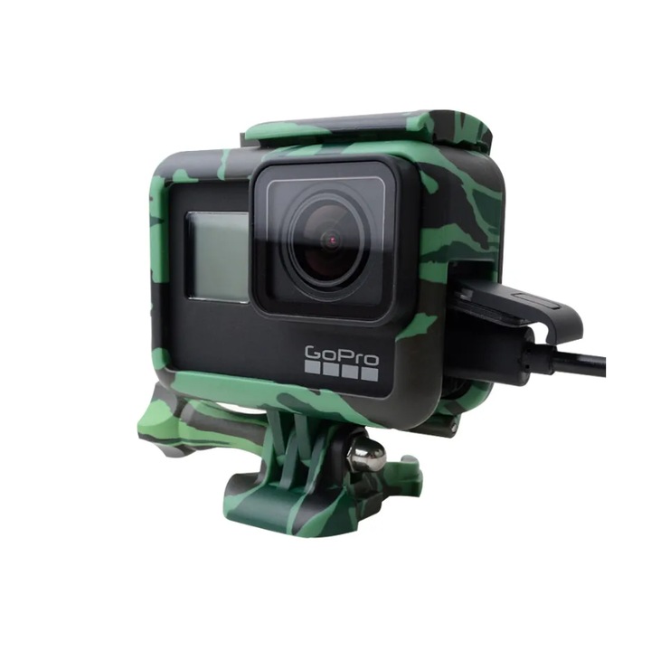 Защитна рамка / Holding System, Зелен, За GoPro Hero 5 Hero 6 Hero 7