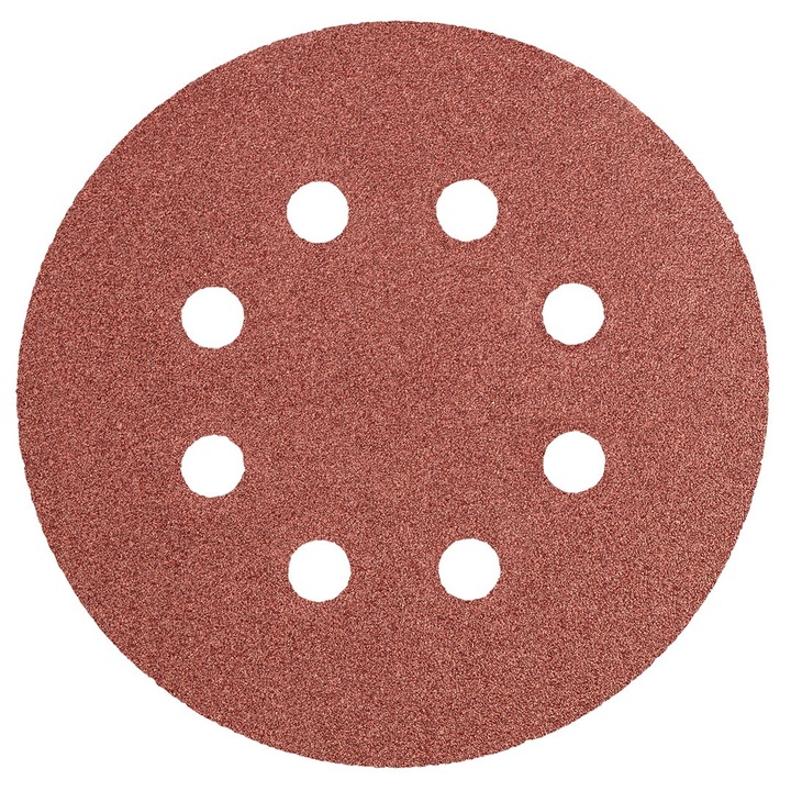 Set 5 discuri abrazive, Graphite, 125 mm, K100, Maro