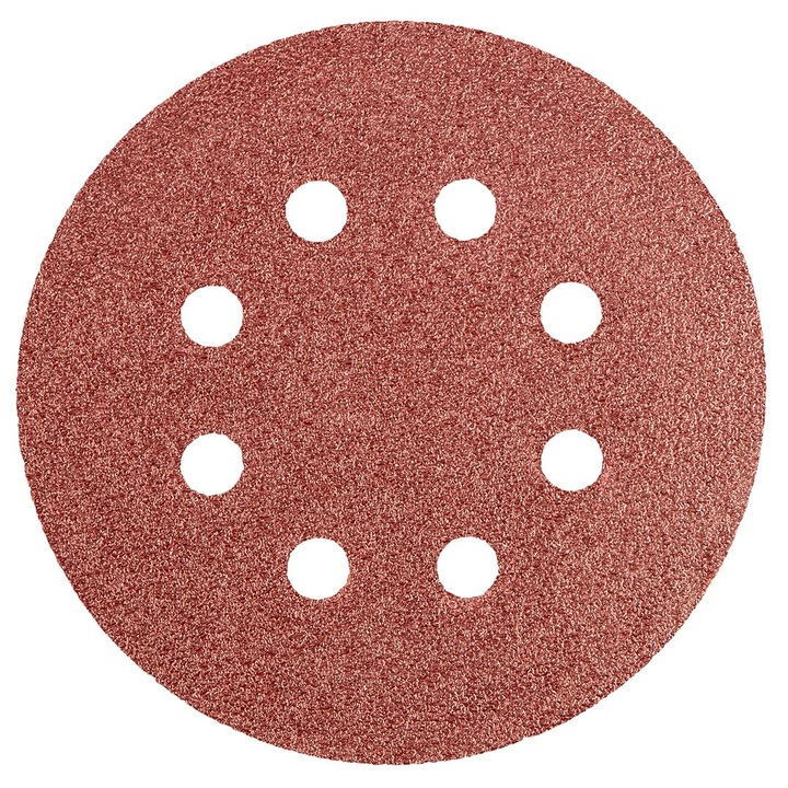 Set 5 discuri abrazive, Graphite, 125 mm, K60, Maro