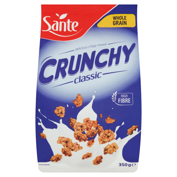 Sante Crunchy, cereale integrale, bogate in fibre, 350g