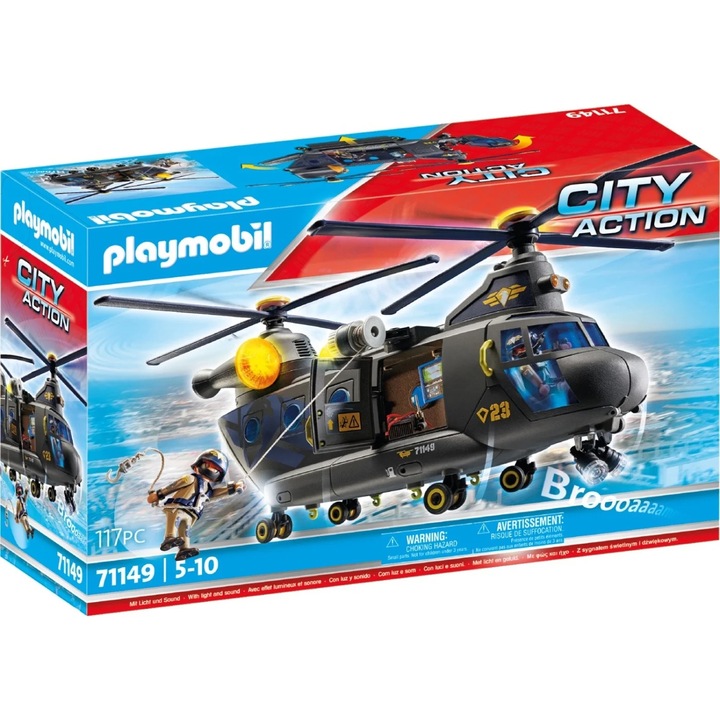 Playmobil City Action - Aeronava echipei SWAT